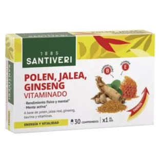 Santiveri Polen, Jalea y Ginseng 30 Comprimidos