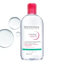 Bioderma Créaline H2O TS Eau Micellaire Peaux Sensibles Très Sèches 250ml