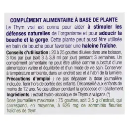 Ladrôme Extraits de Plantes Fraîches Thym Vrai Bio 50ml