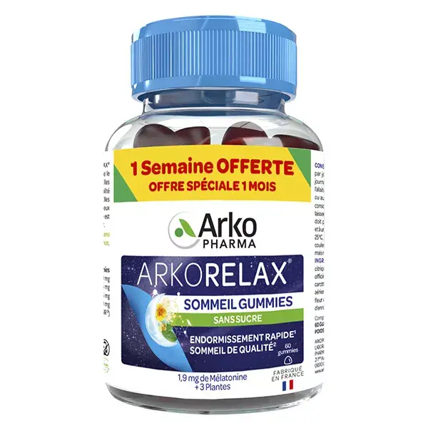 Arkopharma Arkorelax Sommeil 60 Gummies sans Sucres