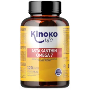 Kinoko Life Astaxanthin and Omega7 Sea Buckthorn Oil 120 Capsules