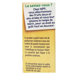 Hipp Bio Délices de Fruits Pot Pommes Raisins +4m 2 x 190g