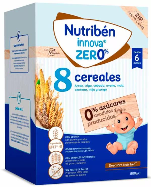 Nutribén Innova Papilla Zero% de 8 Cereales +6m 500 gr