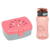 Laessig Lunch Box + Dino Rose Bottle 460 ml