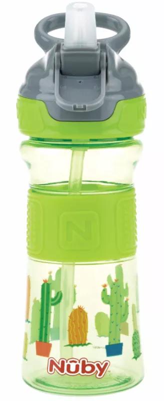 Nûby Flip-It Copo Tritan Tetina Silicone Mole 360 ml Verde