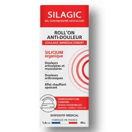 Silagic Silicium Organique Gel Roll-on Anti-douleur - 40 ml