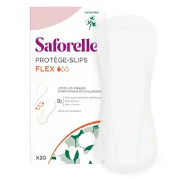 Saforelle Protections Protège-Slips Flex en Coton Bio 30 unités