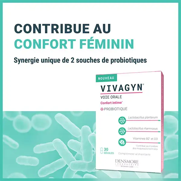 Densmore VIVAGYN ORALE - Pro biotique - Restaure l'équilibre Vaginal -1 mois