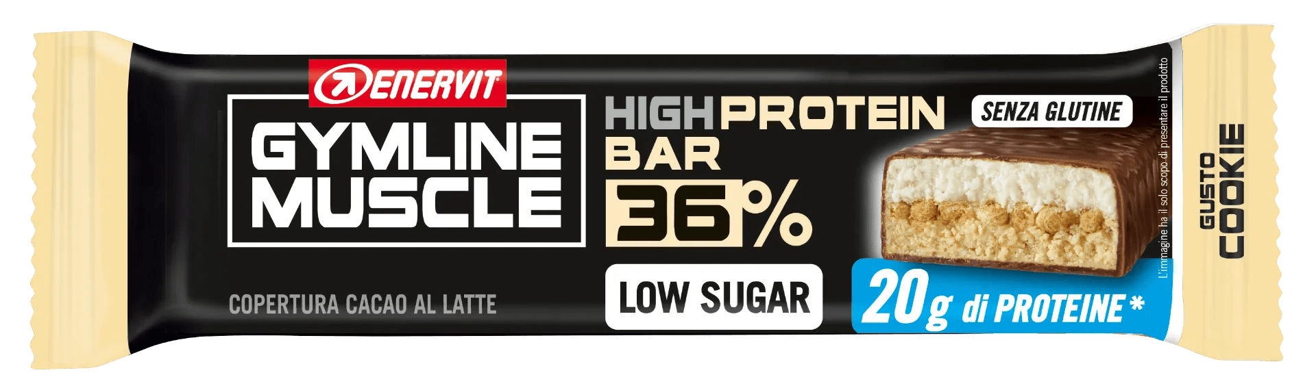 Enervit Gymline High Protein Barretta Proteica 36% Gusto Biscotto 1 Pezzo