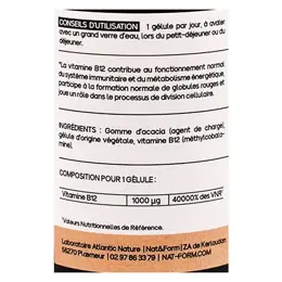 Nat & Form Vitamine B12 tonus et immunité 30 gélules