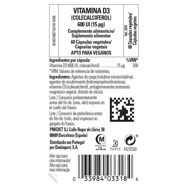 Solgar Vitamine D3 600 IE (cholecalciferol) 60 c
