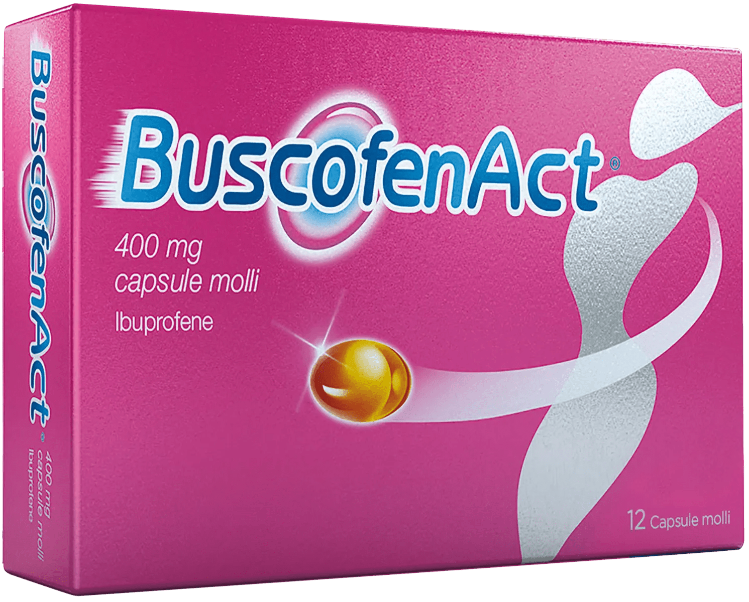 Buscofen Act 400 mg Ibuprofene Analgesico 12 Capsule Molli