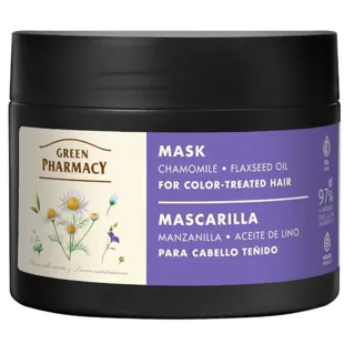 Greenpharmacy Chamomile and Flaxseed Oil Mask for Colored Hair 300 ml