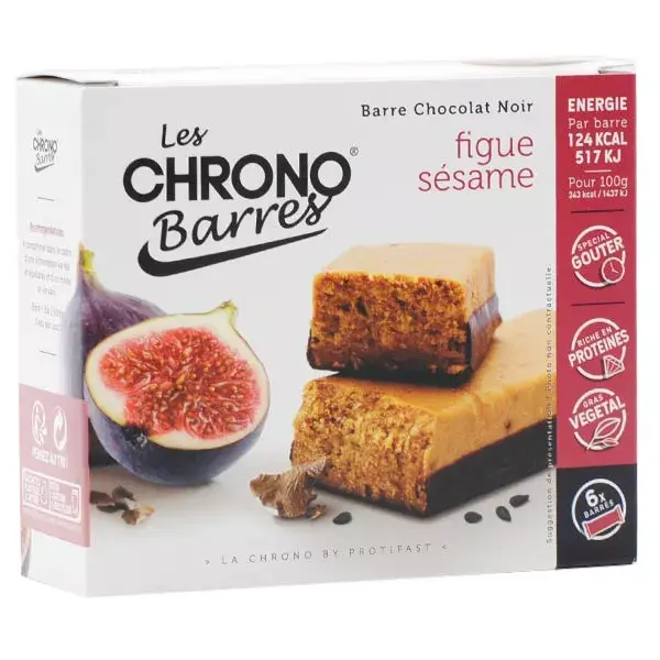 Protifast Chrono Bars Dark Chocolate Fig Sesame 6 bars