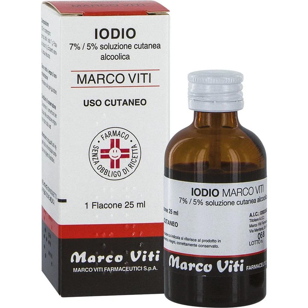 Iodio Marco Viti 7% / 5% Soluzione Cutanea Alcoolica 25 ml