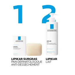 La Roche Posay Lipikar Pain Surgras Anti-Dessèchement Lot de 2 x 150g