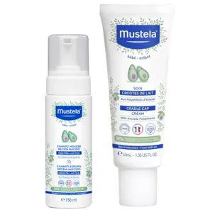 Mustela Newborn Mousse Shampoo 150ml + Cradle Cap Cream 40ml