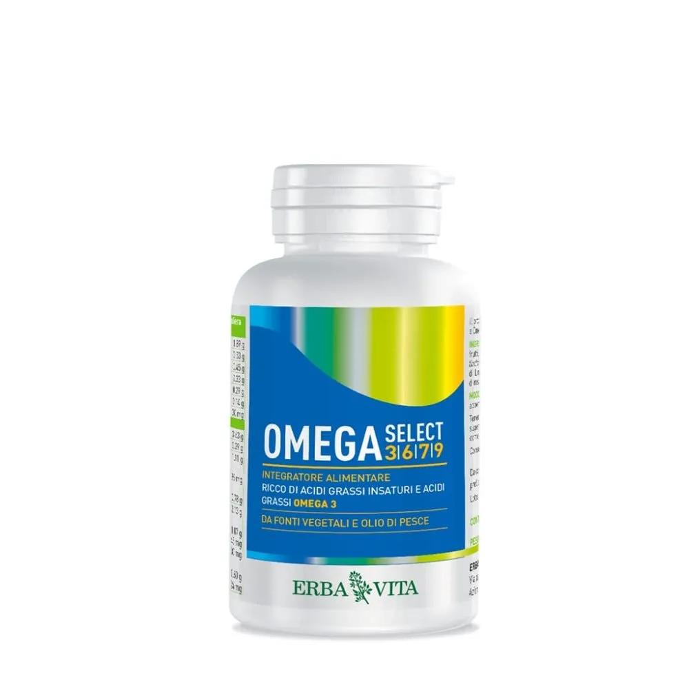 Erba Vita Omega Select 3 6 7 9 Integratore Di Omega 3 120 Perle