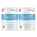 Granions Collagène Beauté+ - Lot de 2 Collagène Marin Poudre Hydrolysé de Type I Goût Grenade Cure de 2 mois