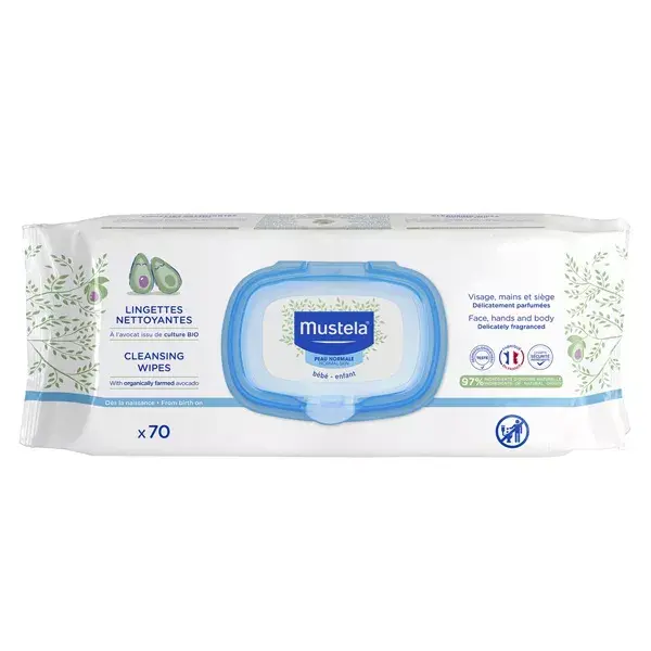 Mustela wipes and soothing by 70