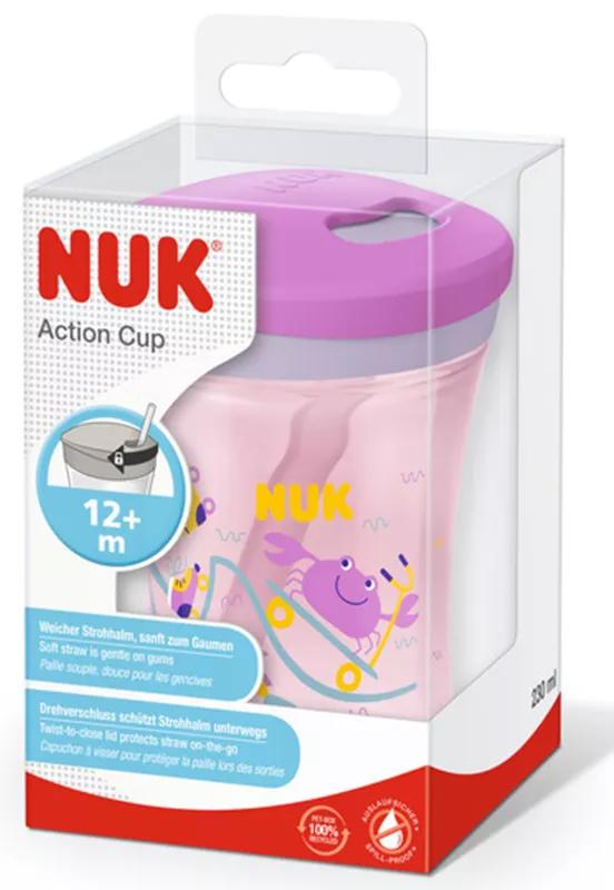 Nuk Evolution Action Cup +12m 230 ml Rosa