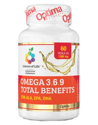 Optima Colours of Life Omega 3.6.9 Total Benefits Integratore Antiossidante 60 Softgel