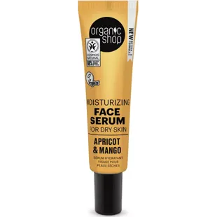Organic Shop Moisturizing Serum Dry Skin Organic Apricot 30 ml