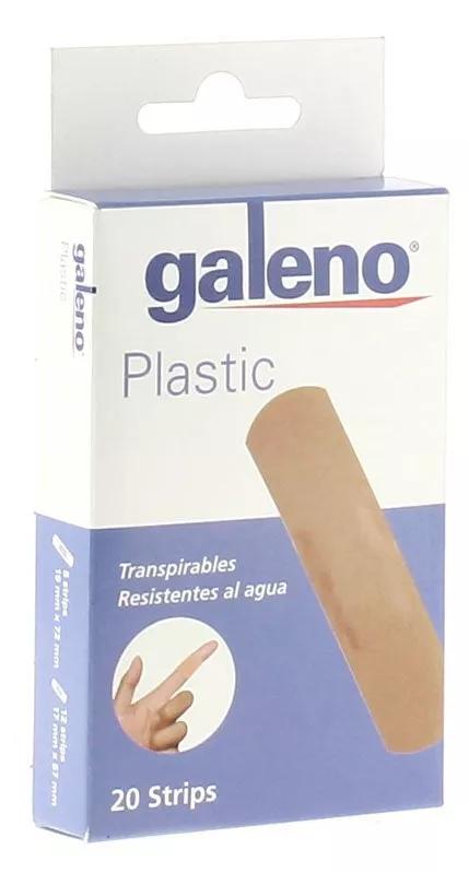 Galen Plastic Skin Adhesive Dressings 2 Sizes 20 Units