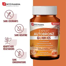 Forté Pharma Expert Autobronz 60 Gummies Préparateur et Sublimateur Solaire