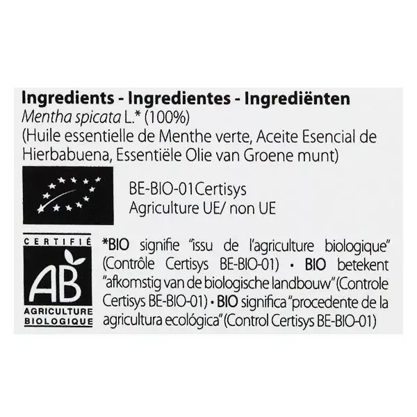 Pranarom Aceite Esencial Hierbabuena Bio 10ml 