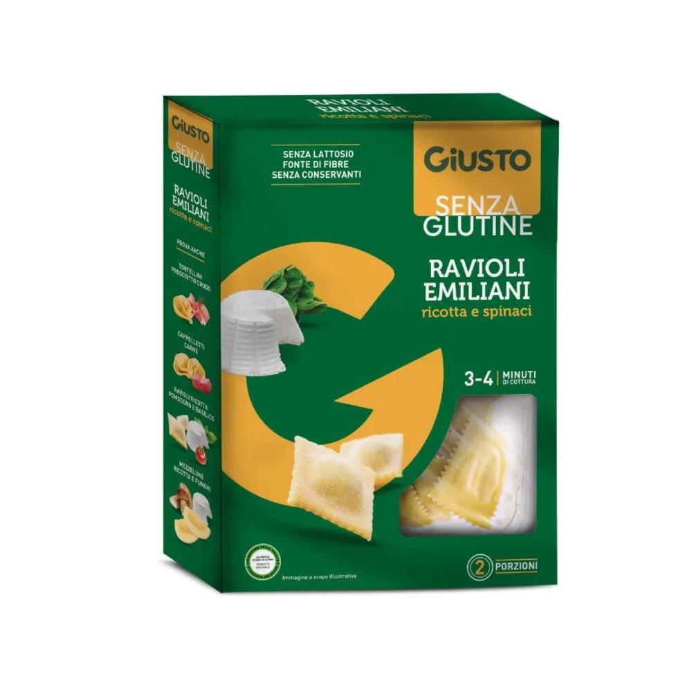 Giusto Senza Glutine Ravioli Ricotta e Spinaci 250 g