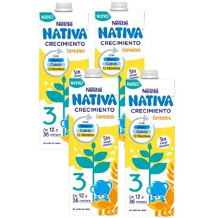 Native Wachstumsmilch 3 Getreide 4x1 L