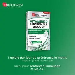 Forté Pharma Vitamine D Liposomale 2000 UI Immunité Os 30 gélules végétales