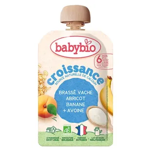 Babybio Brassé mucca Albicocca Banana Avena - Crescita - 100g