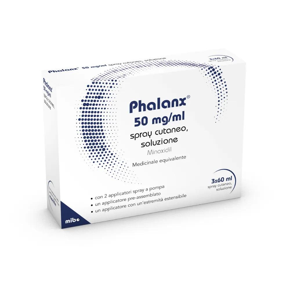 Phalanx Spray Anticaduta 50 mg/ml Alopecia – Minoxidil 3 Flaconi da 60 ml