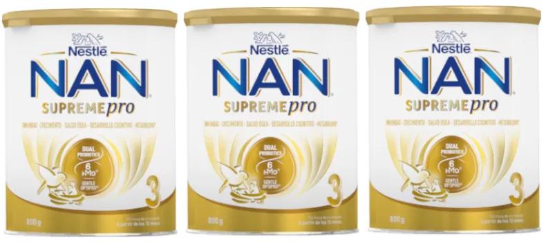 Nestlé Nan Supreme Pro 3 Wachstumsmilch 3x800 gr