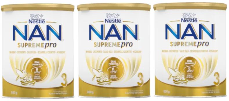 Nestlé Nan Supreme Pro 3 Latte di Crescita 3x800 gr