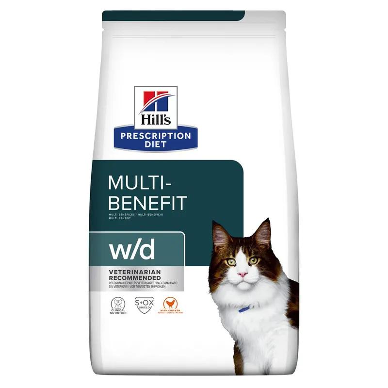 Hill's Prescription Diet W/D Multi Benefit Crocchette Pollo Per Gatti Sacco 1,5Kg