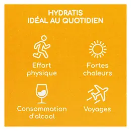 Hydratis Solution d'Hydratation Pêche Lot de 3 x 20 pastilles