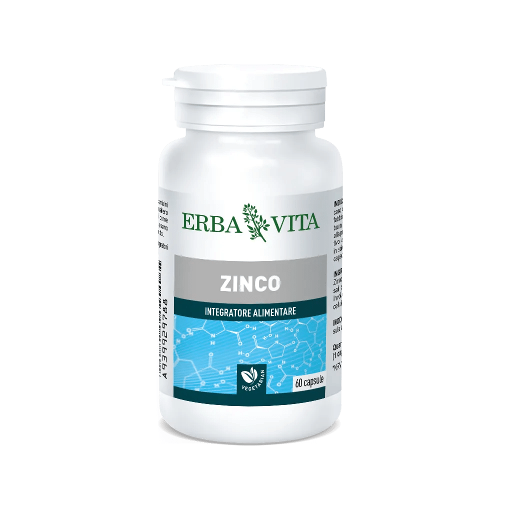 Erba Vita Zinco Integratore Sistema Immunitario 60 Capsule