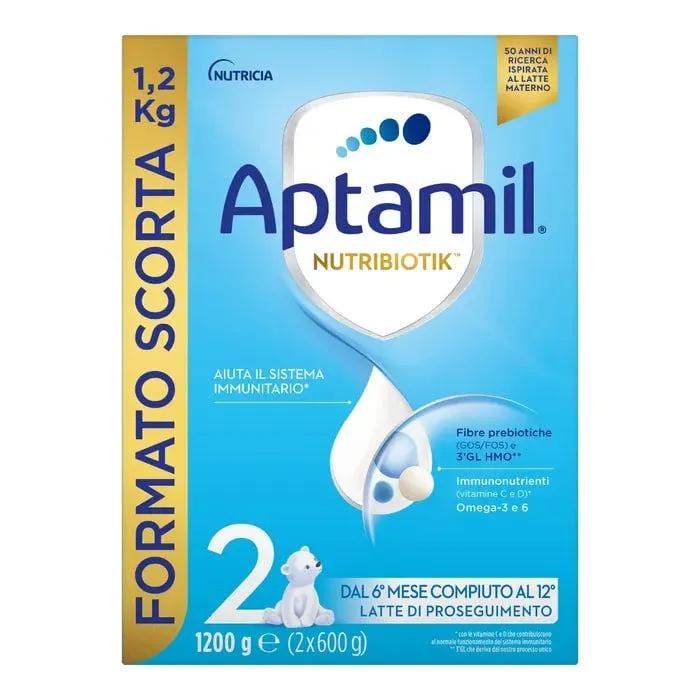 Aptamil 2, Latte di Proseguimento, Latte in Polvere dal 6° al 12° Mese Compiuto, 1,2kg