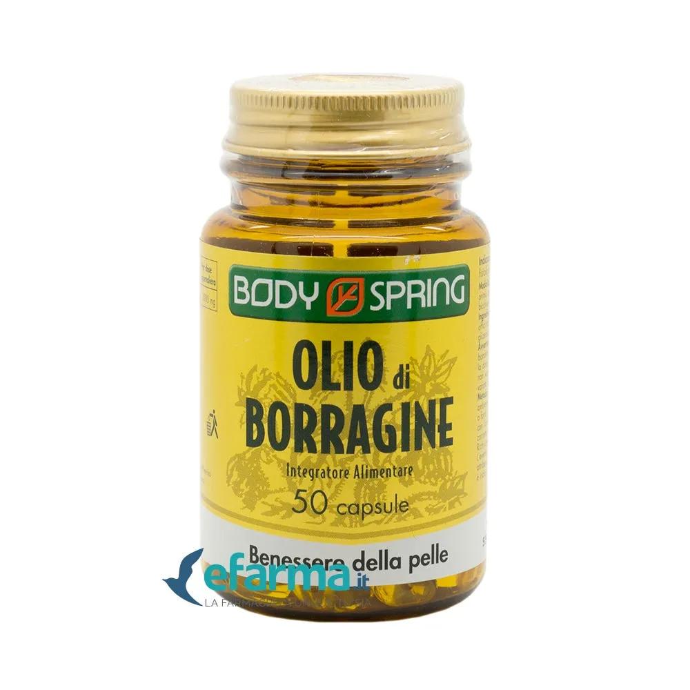 Body Spring Olio di Borragine Integratore Benessere della Pelle 50 Capsule