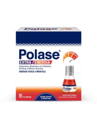 Polase Extra Energia Integratore Alimentare Vitamina B Vitamina C Ginseng Guaranà 16 Flaconcini