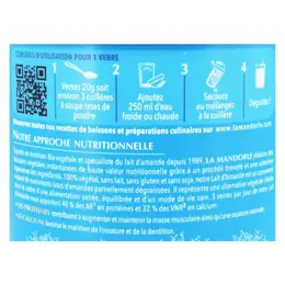 La Mandorle Boisson Instantanée en Poudre Lait d'Amande Bio 400g