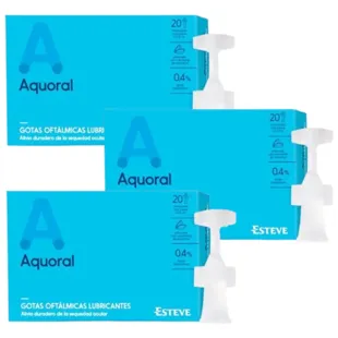 Aquoral Lubricating Ophthalmic Drops 3x20 units