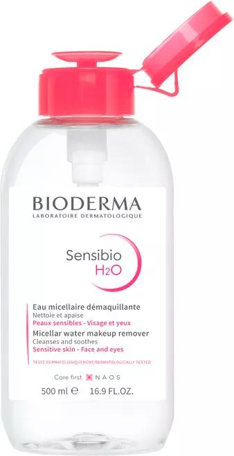 Bioderma Sensibio H20 Água Soluçao Micelar Peles Sensíveis 500ml Com Duziador
