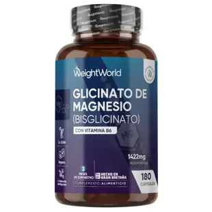 WeightWorld Magnesium Citrate (Bisglycinate) 1422mg 180 Capsules