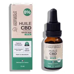 Haut-Ségala Huile CBD 8% Spectre Large 15ml