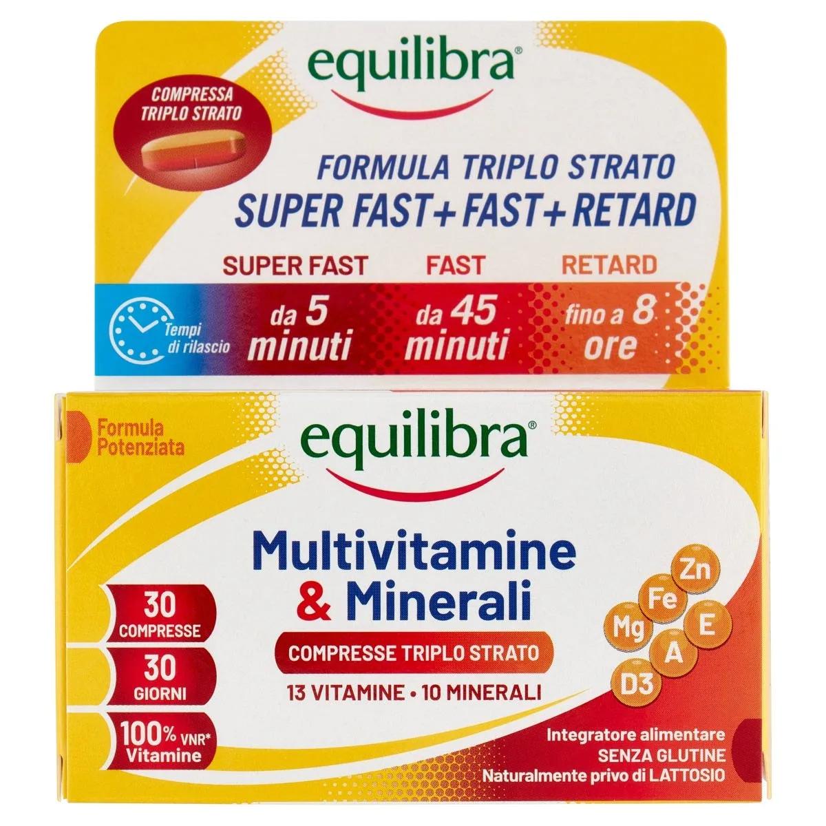 Equilibra Multivitamine & Minerali Integratore di Vitamine e Minerali 30 Compresse