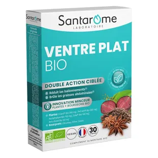 Santarome - Pancia Piatta Biologica - Dimagrante e Antigonfiore - 30 Compresse